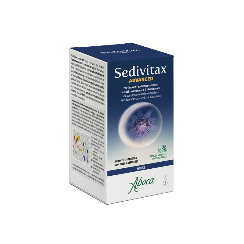 Aboca Sedivitax Advanced Gocce integratore per sonno e rilassamento 30 Ml