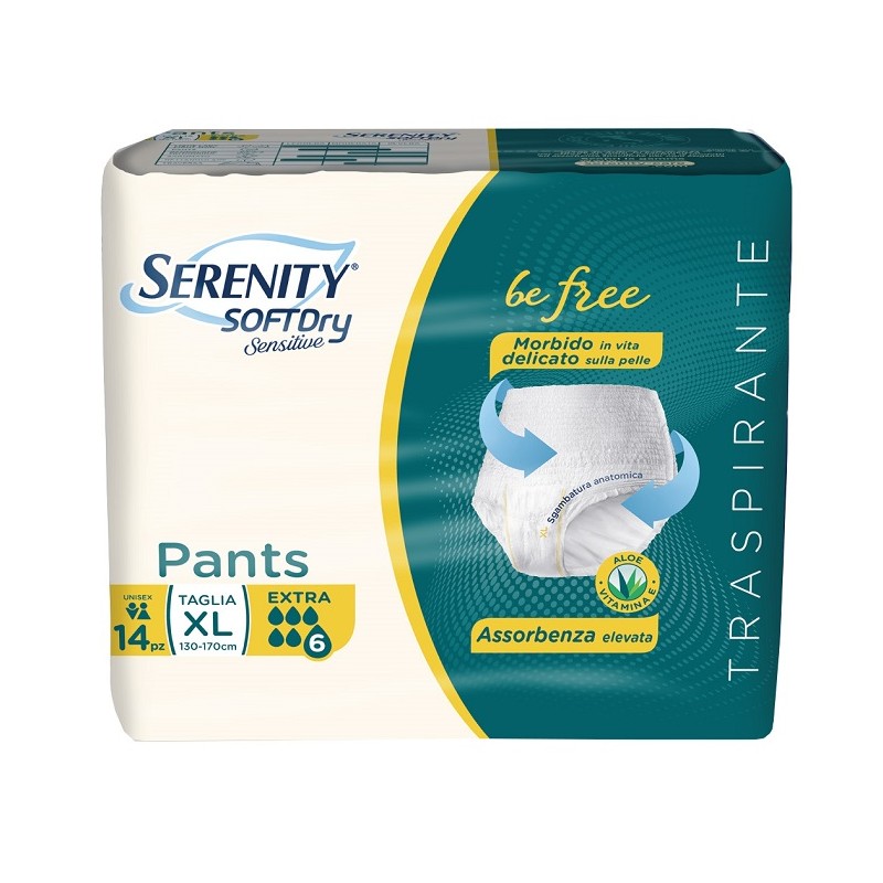 Serenity Pants Sd Sensitive Extra Xl 14 Pezzi