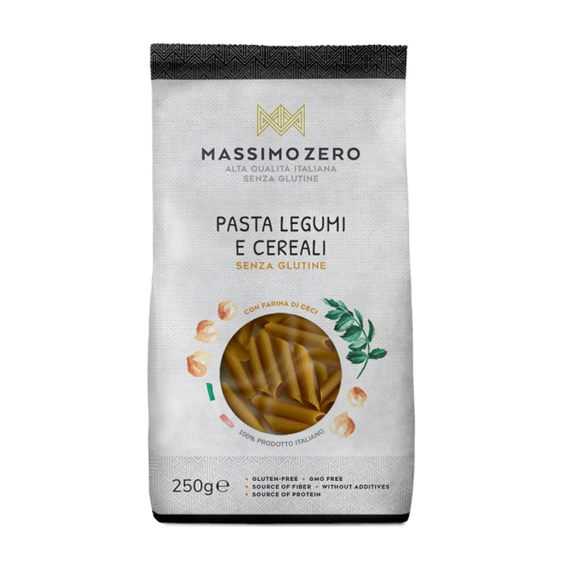 Massimo Zero Legumi E Cereali Penne 250 G