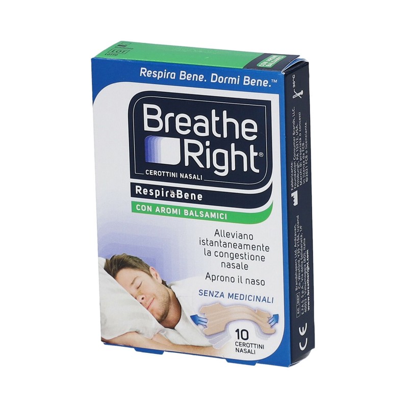 E. Fa. S. Cerotti Nasali Breathe Right Balsamici 10 Pezzi