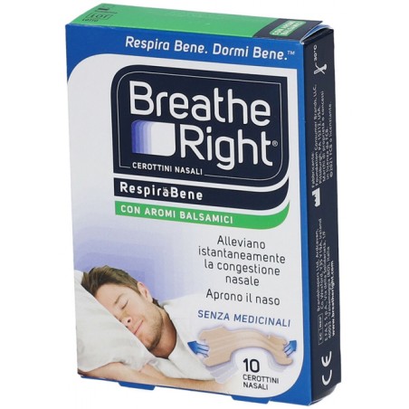 E. Fa. S. Cerotti Nasali Breathe Right Balsamici 10 Pezzi