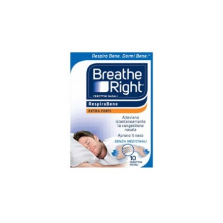 E. Fa. S. Cerotti Nasali Breathe Right Extra Forte 10 Pezzi