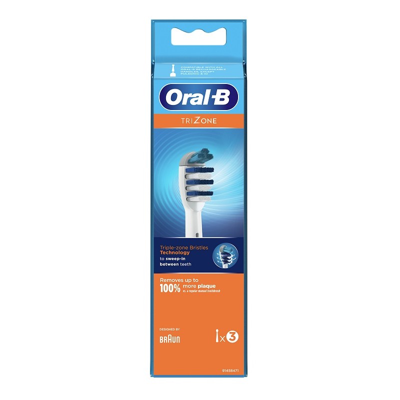 Procter & Gamble Oralb Trizone Eb30 Testine Per Spazzolino Elettrico 3 Pezzi