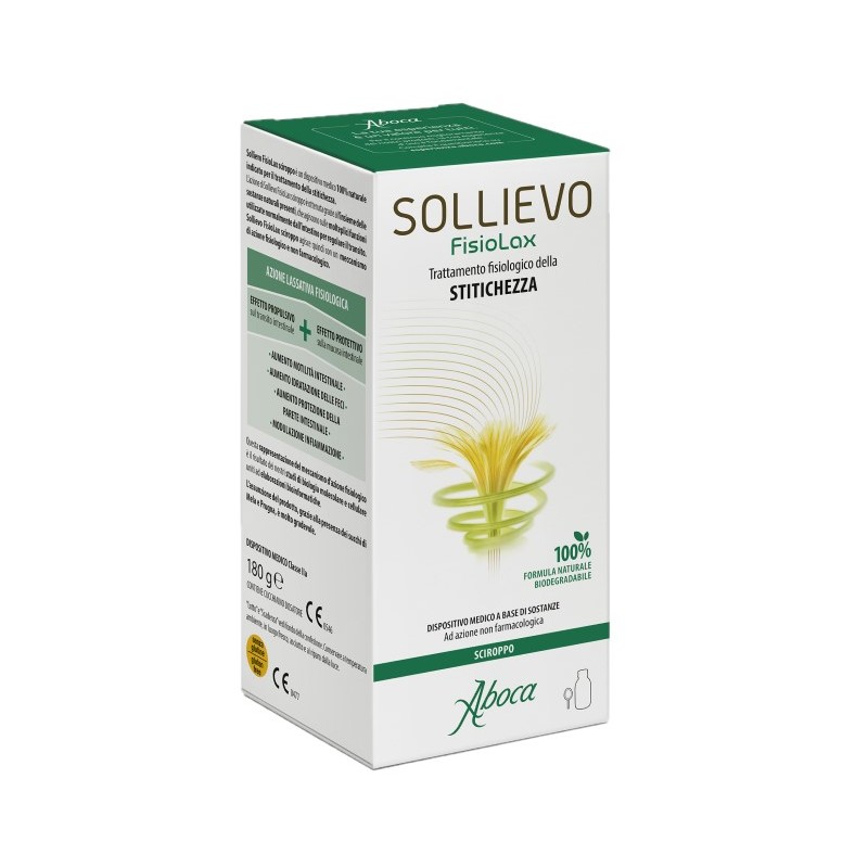 flacone 180 ml sciroppo sollievo fisiolax aboca