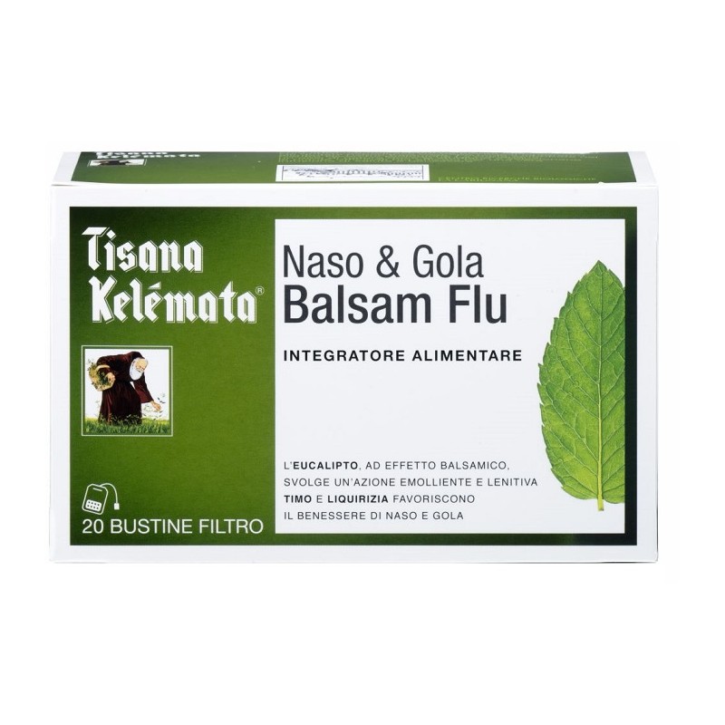 Kelemata Tisana Naso E Gola Balsam Flu 20 Bustine