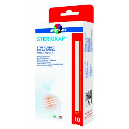 Pietrasanta Pharma Master-aid Sterigrap Strip Adesivo Sutura Ferite 100x6 Mm 10 Pezzi