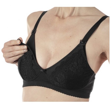 Artsana Mammy Reggiseno Cotone Allattamento Black 4c