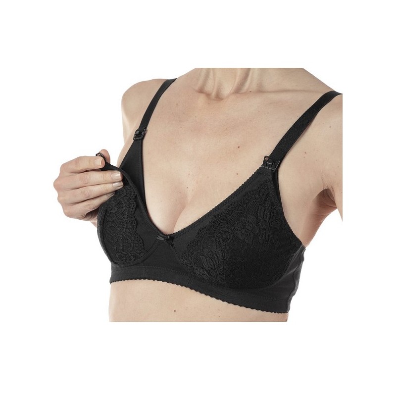 Artsana Mammy Reggiseno Cotone Allattamento Black 5c