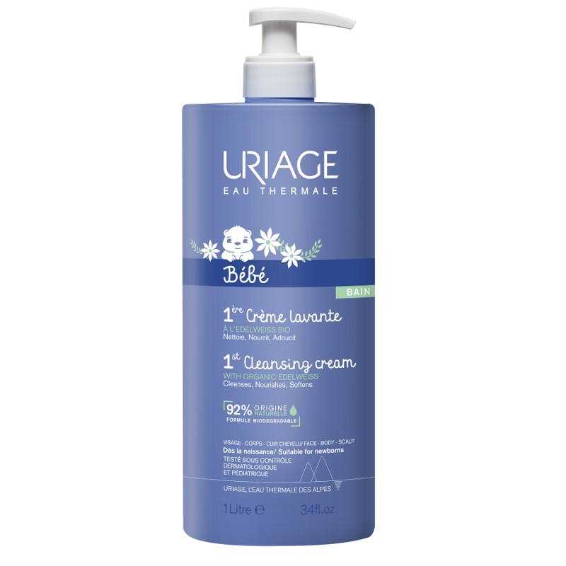 Uriage Laboratoires Dermatolog Eau Thermale Bebe Creme Lavante 1 Litro