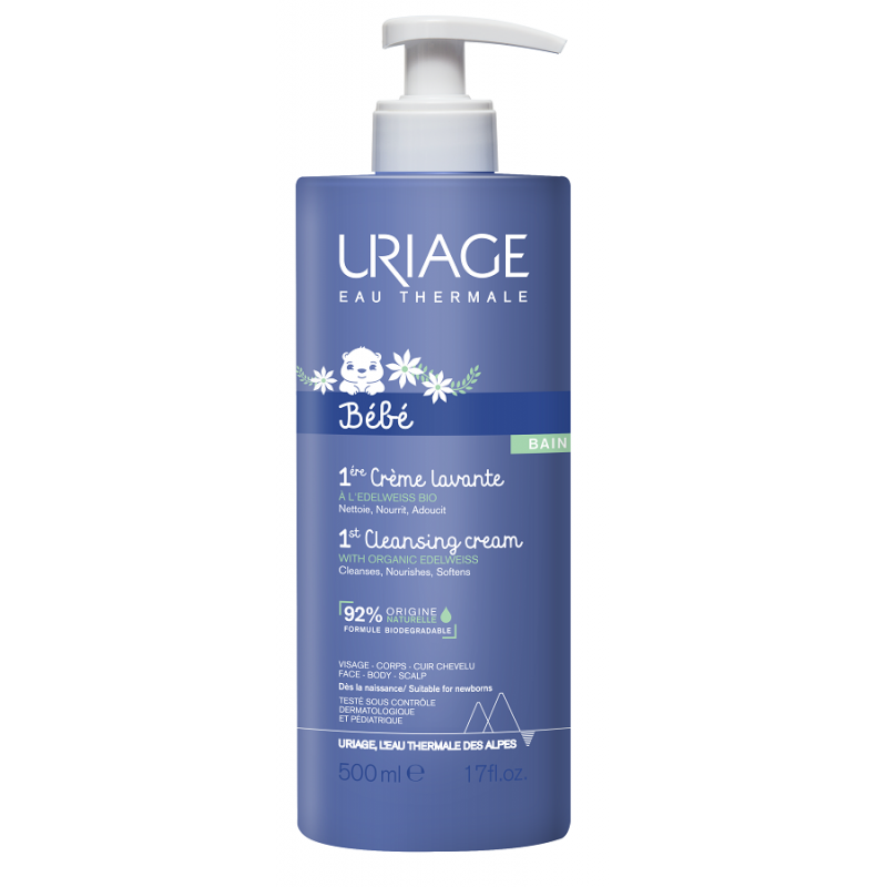 Uriage Laboratoires Dermatolog Eau Thermale Bebe Creme Lavante 500 Ml