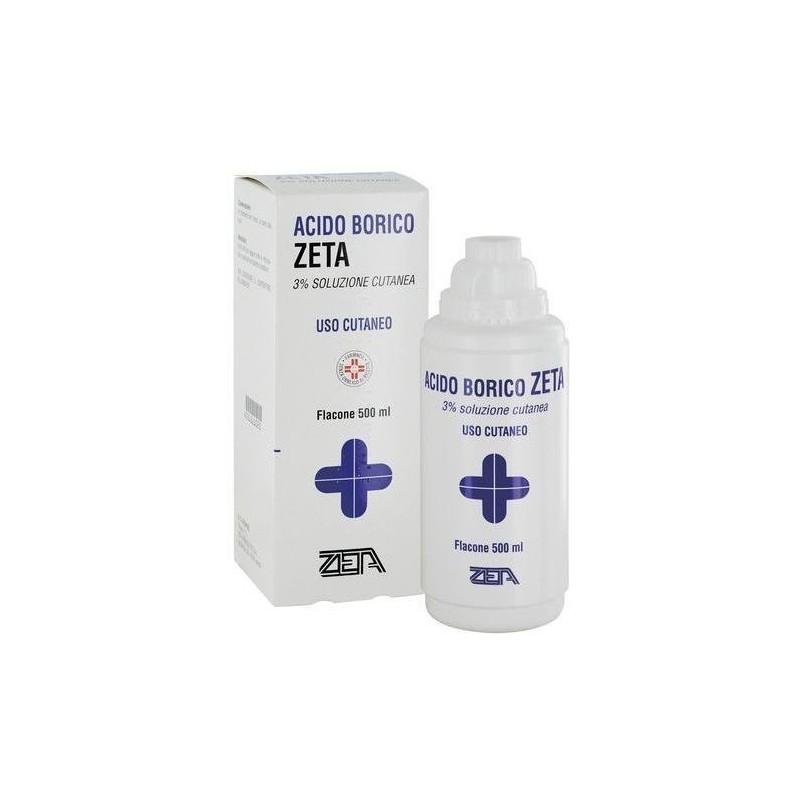 Acido Borico Zeta 3% Soluzione Cutanea disinfettante e antisettico 300 ml