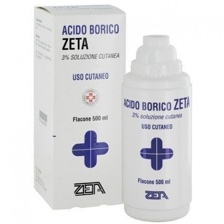 Acido Borico Zeta 3% Soluzione Cutanea disinfettante e antisettico 300 ml