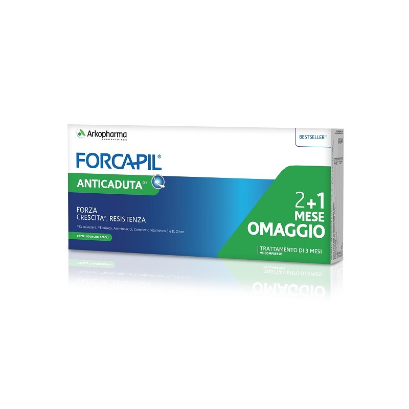 Arkofarm Forcapil Anticaduta 90 Compresse 2+1 Mese In Omaggio