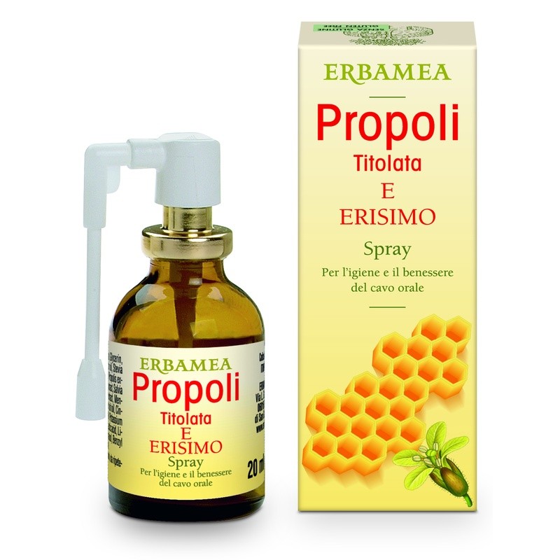 Erbamea Propoli Erisimo Titolata Spray 20 Ml