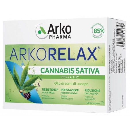 Arkofarm Arkorelax Cannabis Sativa 30 Compresse