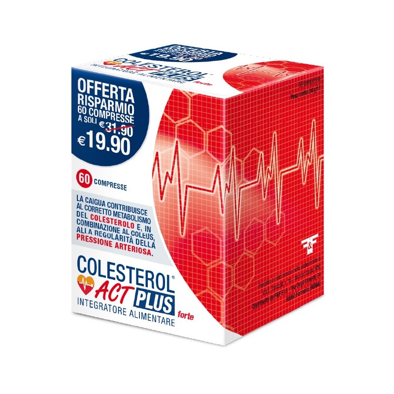 confezione 60 compresse colesterol act plus linea act f&f