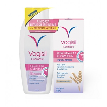 Combe Italia Vagisil Duo Defense Crema Intima 2 In 1 30 G + Detergente Intimo 250 Ml Omaggio