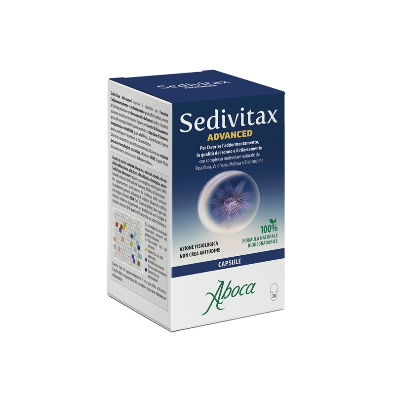 Aboca Sedivitax Advanced integratore per il sonno e rilassamento 30 capsule