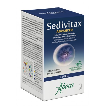 Aboca Sedivitax Advanced integratore per il sonno e rilassamento 30 capsule