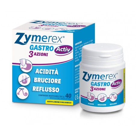 Difar Distribuzione Zymerex Gastro Activ 3 Azioni 40 Compresse Masticabili