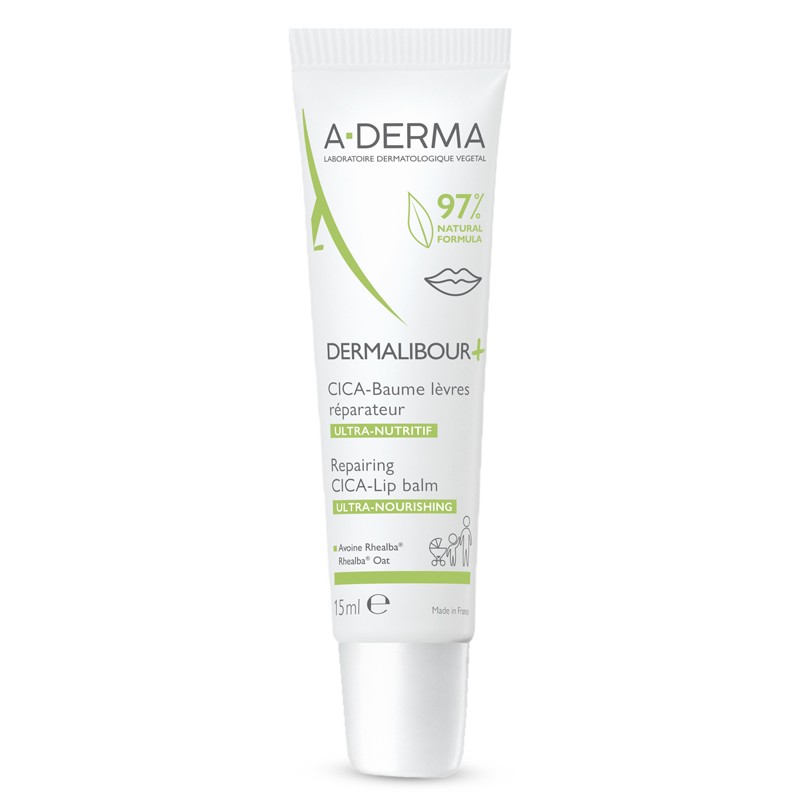 Aderma Dermalibour + Cica Balsamo Labbra 15 Ml