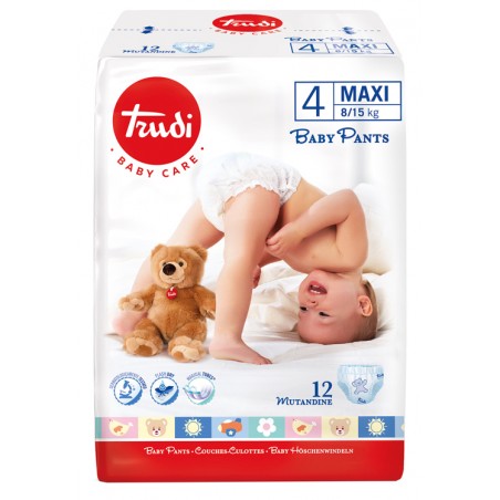 S. I. L. C. Trudi Baby Care Pants Maxi 8/15kg 12 Pezzi