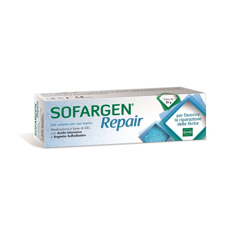 Alfasigma Medicazione Sofargen Gel Acido Ialuronico E Argento Sulfadiazina Tubetto 25 G