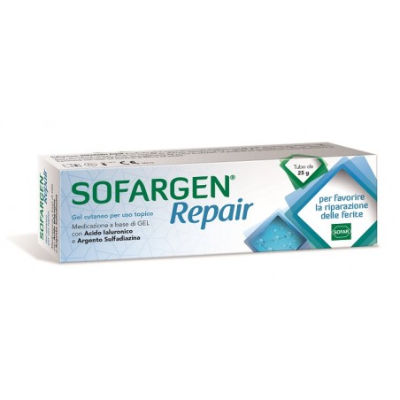 Alfasigma Medicazione Sofargen Gel Acido Ialuronico E Argento Sulfadiazina Tubetto 25 G