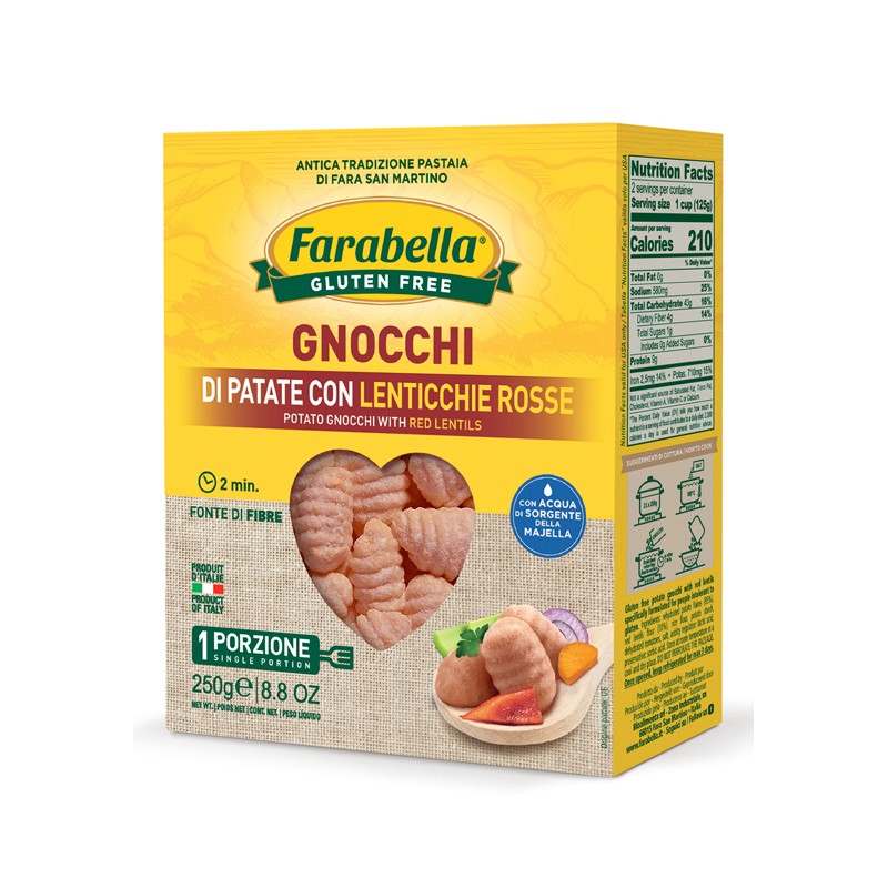 Bioalimenta Farabella Gnocchi Patate E Lenticchie 250 G