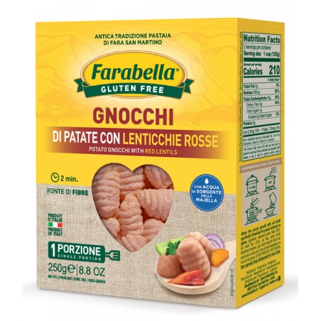 Bioalimenta Farabella Gnocchi Patate E Lenticchie 250 G