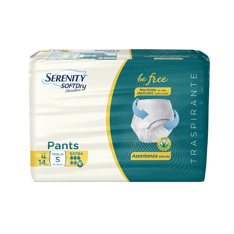 Serenity Pants Sd Sensitive Be Free Extra Taglia S 14 Pezzi