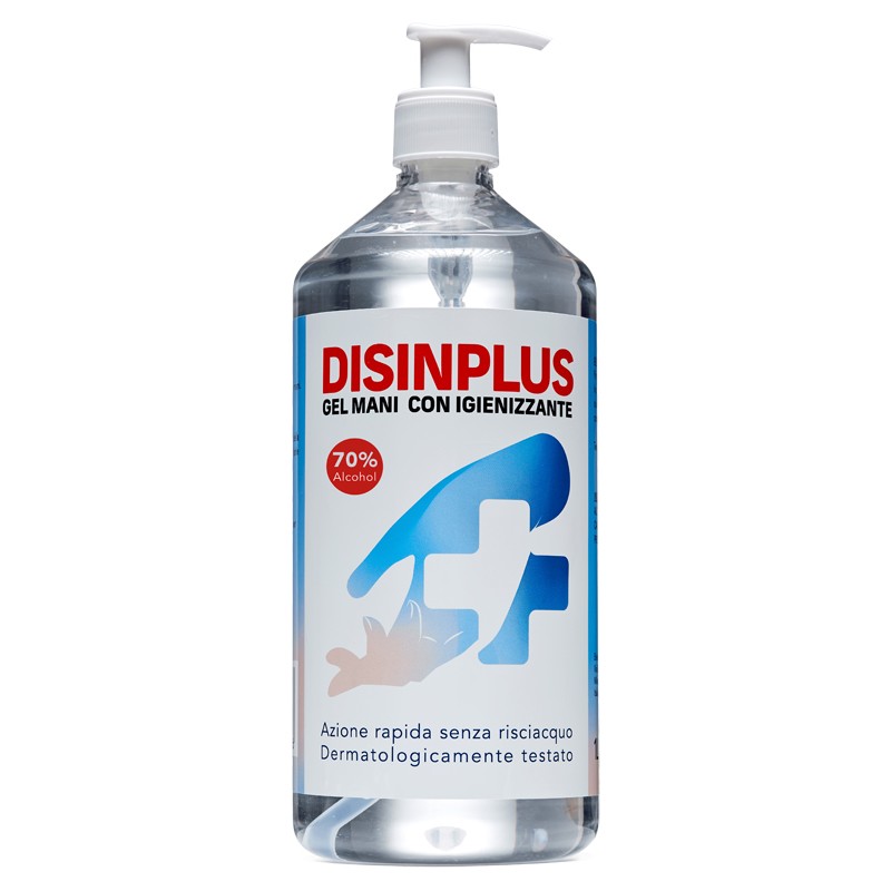 Biokosmes Disinplus Gel Igienizzante Mani Alcohol 70% 1000 Ml