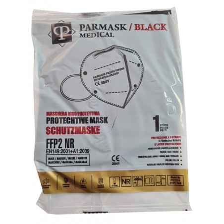 Parteks Dokuma G. S. V. T. . Sti Mascherina Parmask Medical Ffp2 Black 10 Pezzi