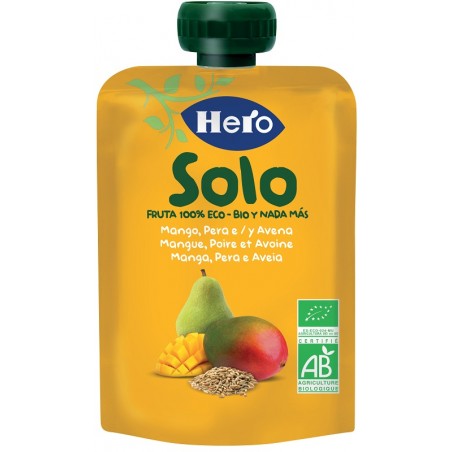 Fater Hero Baby Solo Pouch Mango-pera-avena 100 G