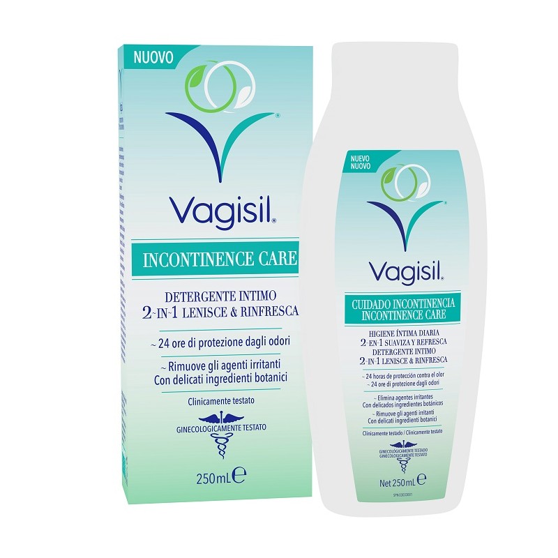 Combe Italia Vagisil Incontinence Care Detergente Intimo 2in1 Lenisce & Rinfresca 250 Ml