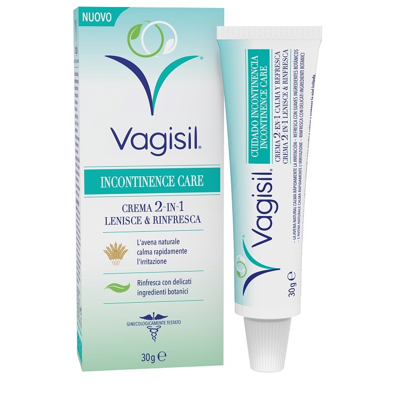 Combe Italia Vagisil Incontinence Care Crema 2in1 Lenisce & Rinfresca 30 G