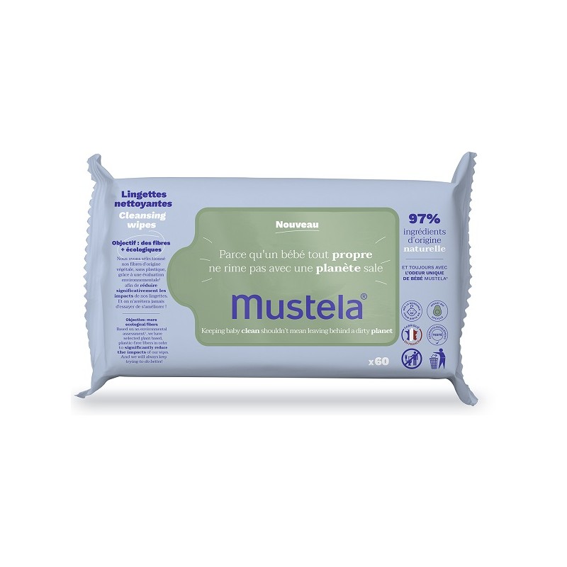 Lab. Expanscience Italia Mustela Salviette Detergenti 60 Pezzi