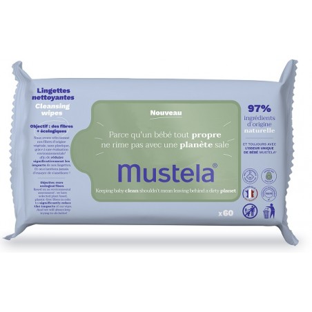 Lab. Expanscience Italia Mustela Salviette Detergenti 60 Pezzi