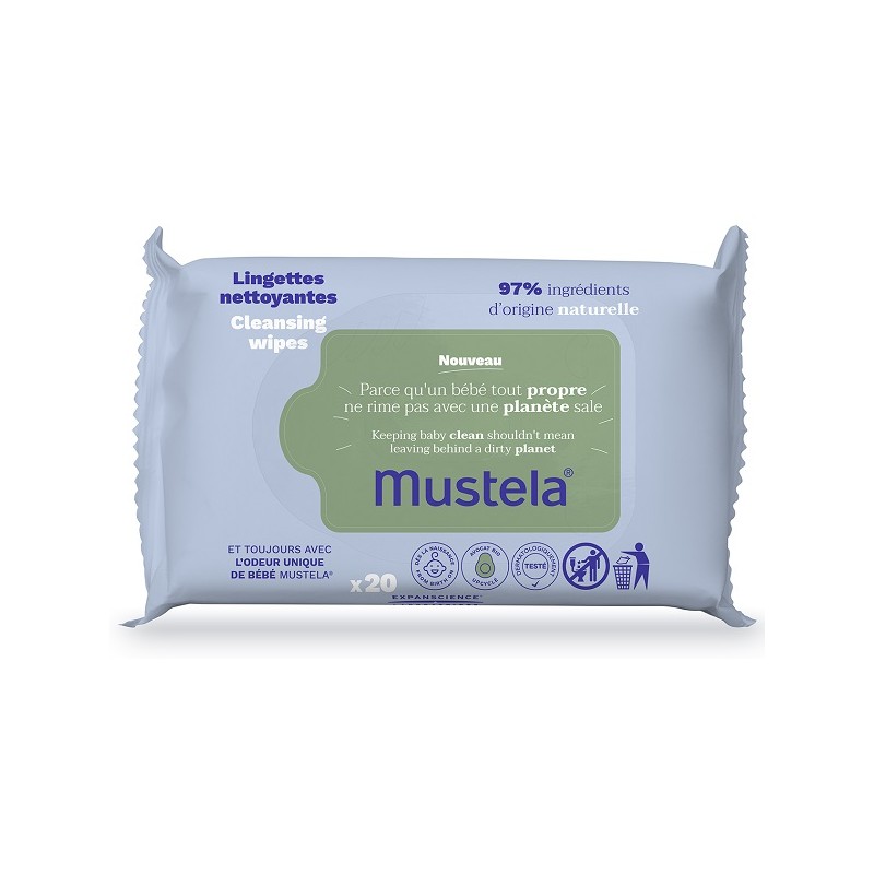 Lab. Expanscience Italia Mustela Salviette Multi 20 Pezzi