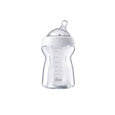 Chicco Biberon Nat Feel Vetro 0m+ 250 Ml