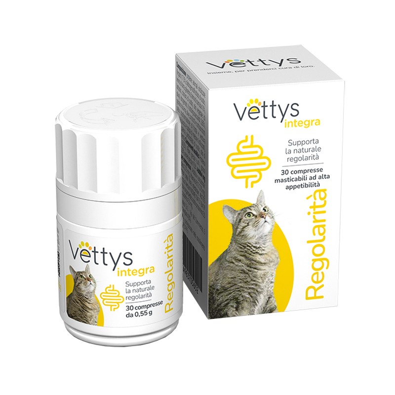 Pharmaidea Vettys Integra Regolarita' Gatto 30 Compresse Masticabili