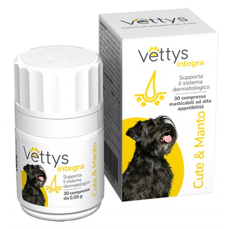 Pharmaidea Vettys Integra Cute&manto Cane 30 Compresse Masticabili