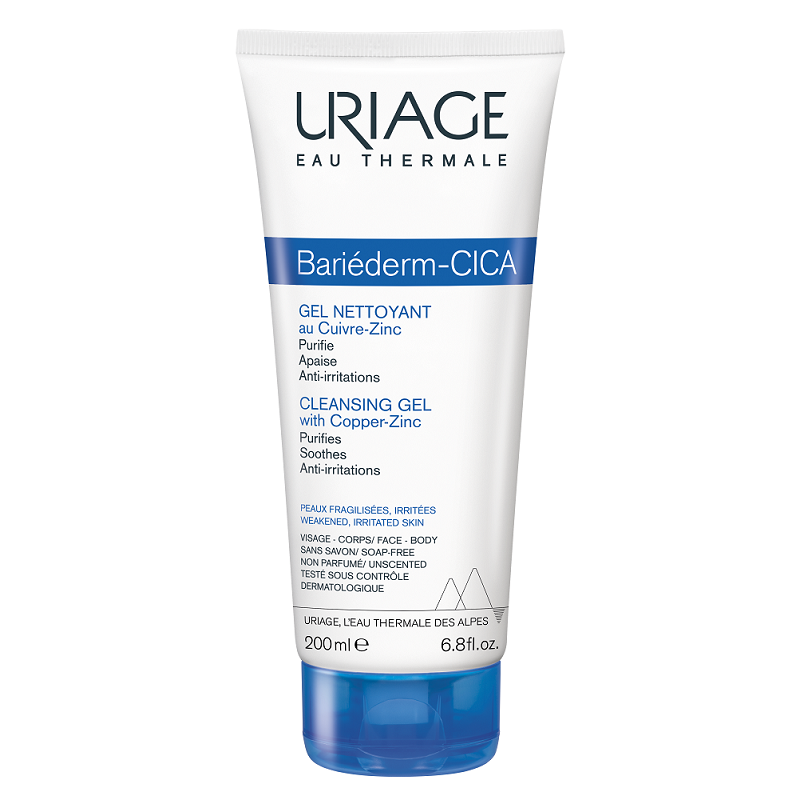 Uriage Laboratoires Dermatolog Bariederm Cica Gel Nettoyant 200 Ml