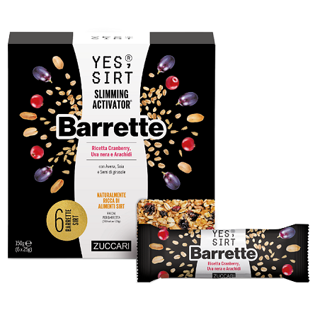 Zuccari Yes Sirt Barrette Cranberry-uva Nera-arachidi 6x25 G