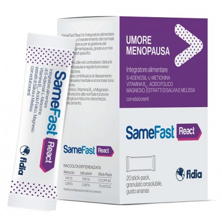 Fidia Farmaceutici Samefast React 20 Stick Pack