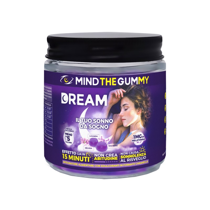 Dante Medical Solution Mind The Gummy Dream 30 Pastiglie Gommose Gusto Mirtillo Senza Zucchero