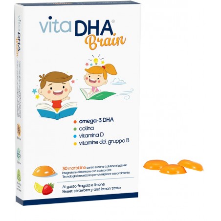 U. G. A. Nutraceuticals Vitadha Brain 30 Morbidine Al Gusto Fragola E Limone