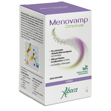 Aboca Menovamp Cimicifuga disturbi della menopausa 60 Capsule