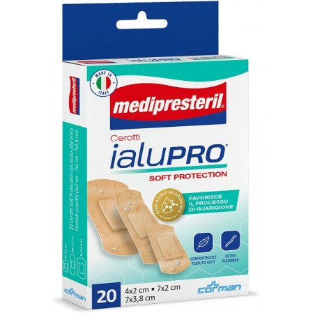 Corman Medipresteril Cerotti Ialupro Soft Protection 3 Formati Assortiti 20 Pezzi