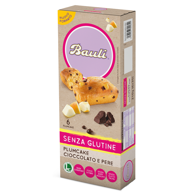 Alpipan Bauli Plumcake Cioccolato-pere 6x35 G